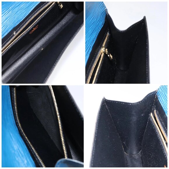 LOUIS VUITTON Epi Art Deco Clutch Bag Blue - Picture 13 of 14
